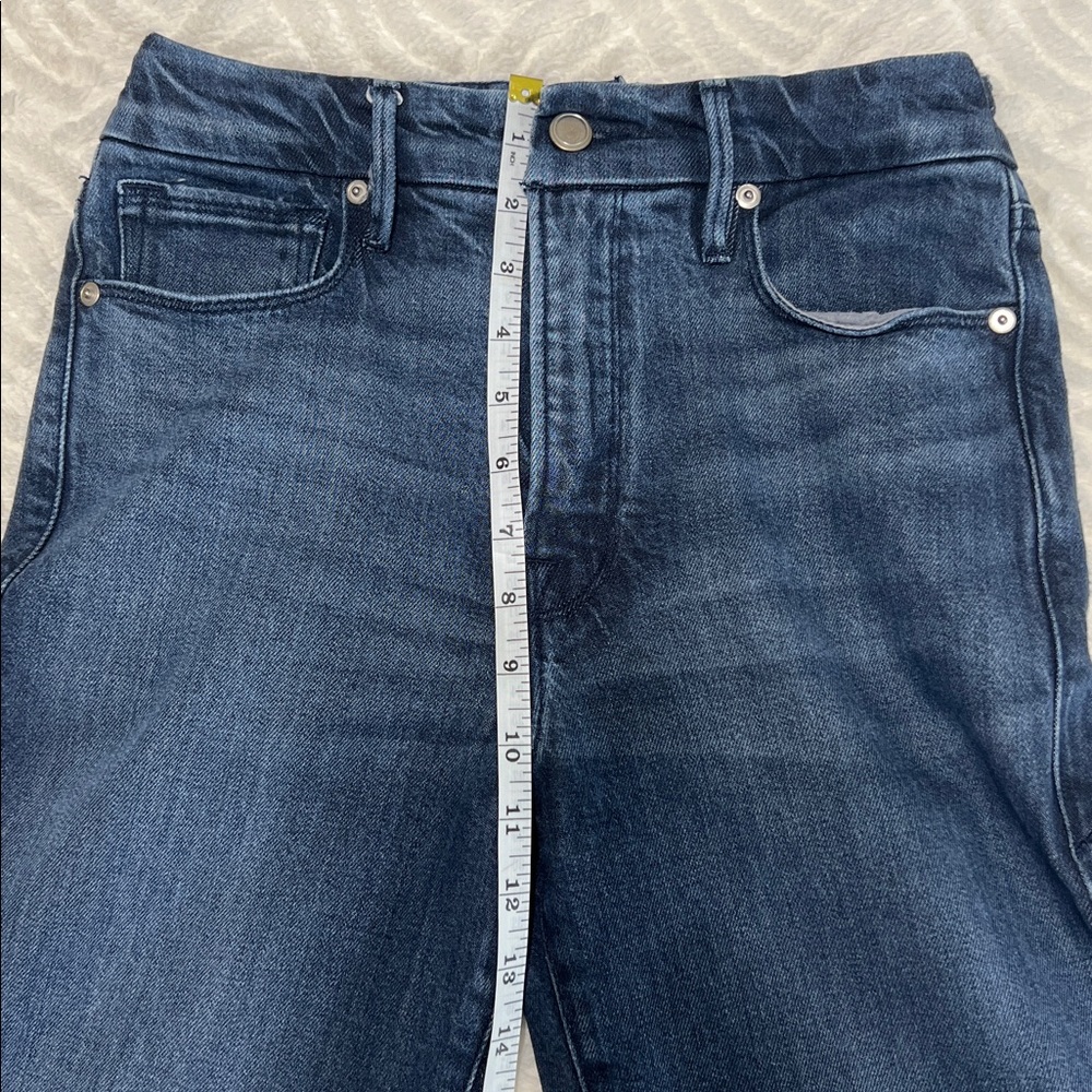 Good American Good Classic Straight Jeans | High Rise | Medium Wash | Sz 4 - Picture 6 of 9